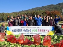 대전시, ‘드림텃밭’서 수확한 배추·무 어려운 이웃에 전달 