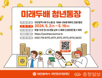 오늘부터 매월 저금하면 두배, ‘청년통장’ 접수