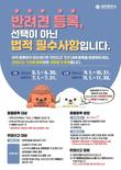 대전시, 5∼6월, 반려동물 등록 신고 기간 운영